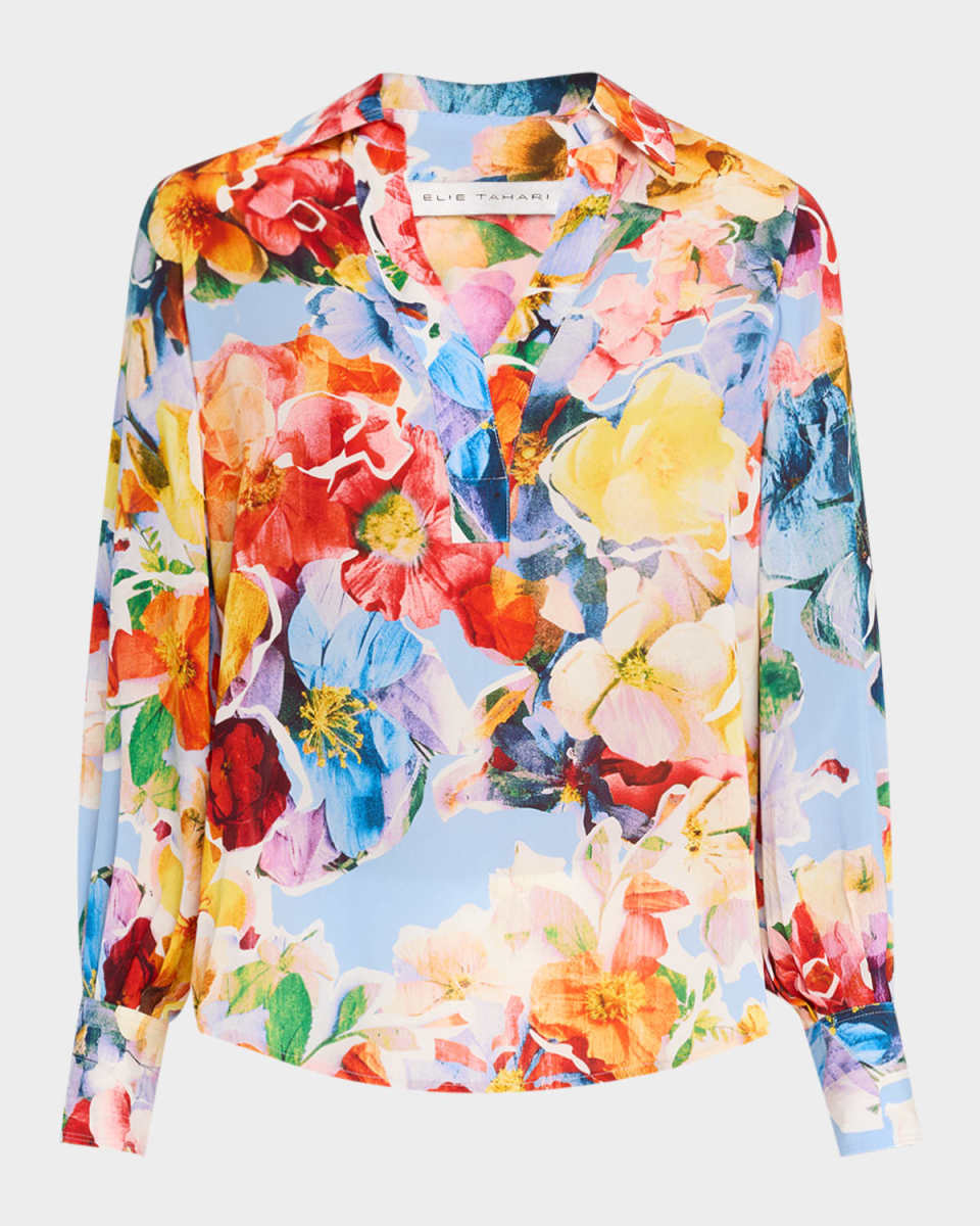 The Calliope Floral-Print Blous